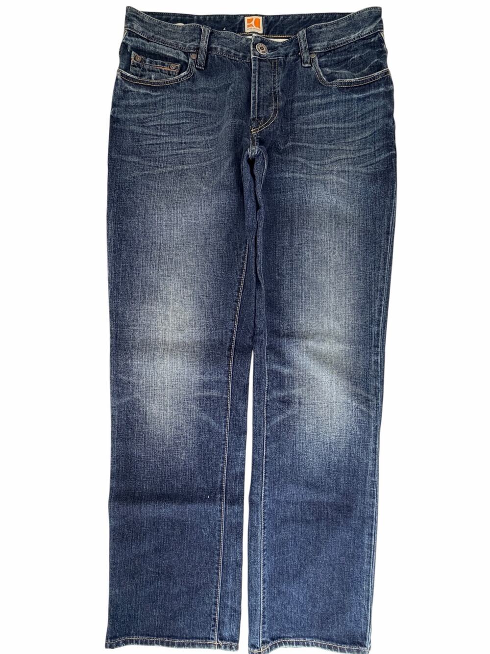 Hugo Boss Orange Ferry Mens 33x32 Regular Fit Blue Jeans